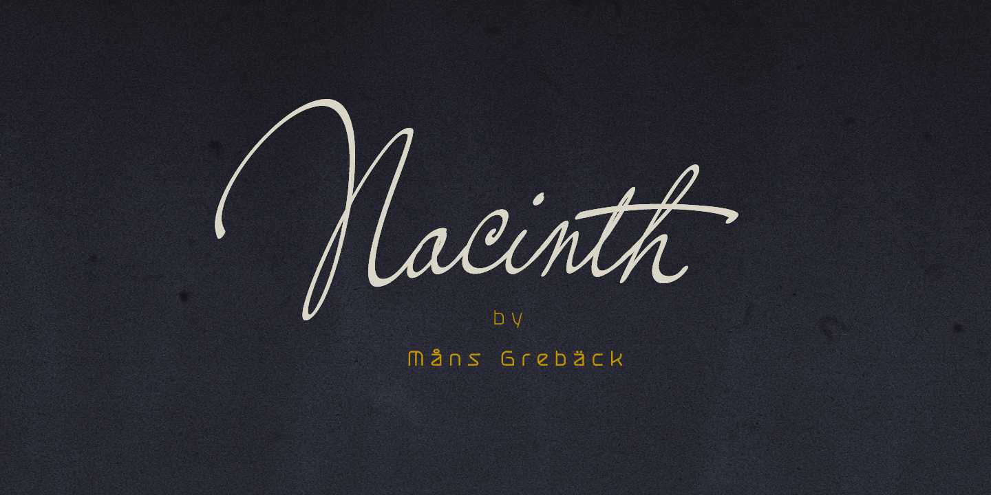 Przykładowa czcionka Nacinth #1